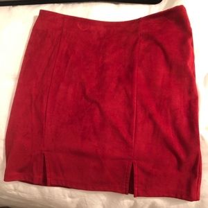 Maroon/red skirt